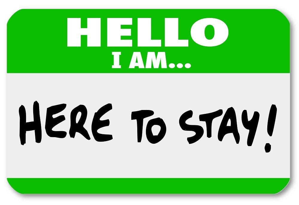 I-am-here-to-stay Hello I am here sticker