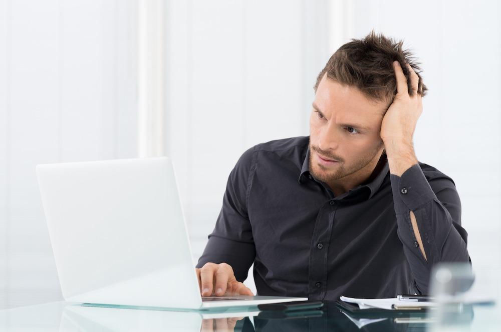 Stressed and Worried Businessman stressed and worried businessman