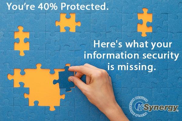 information-security-puzzle-sm woman adding puzzle piece